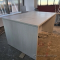 Grey Standing‑Height Collaboration Table w/ Power Grommets